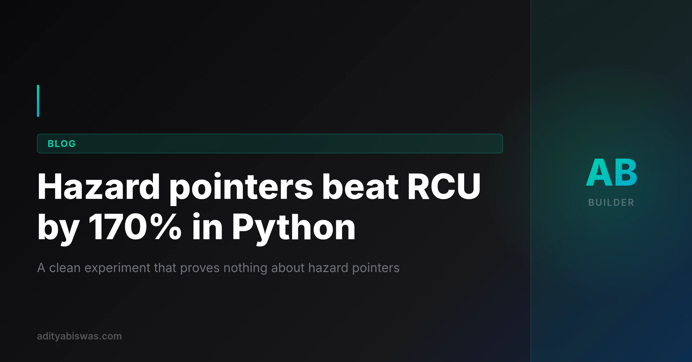 A hazard-pointer-protected lock-free read path will show higher…