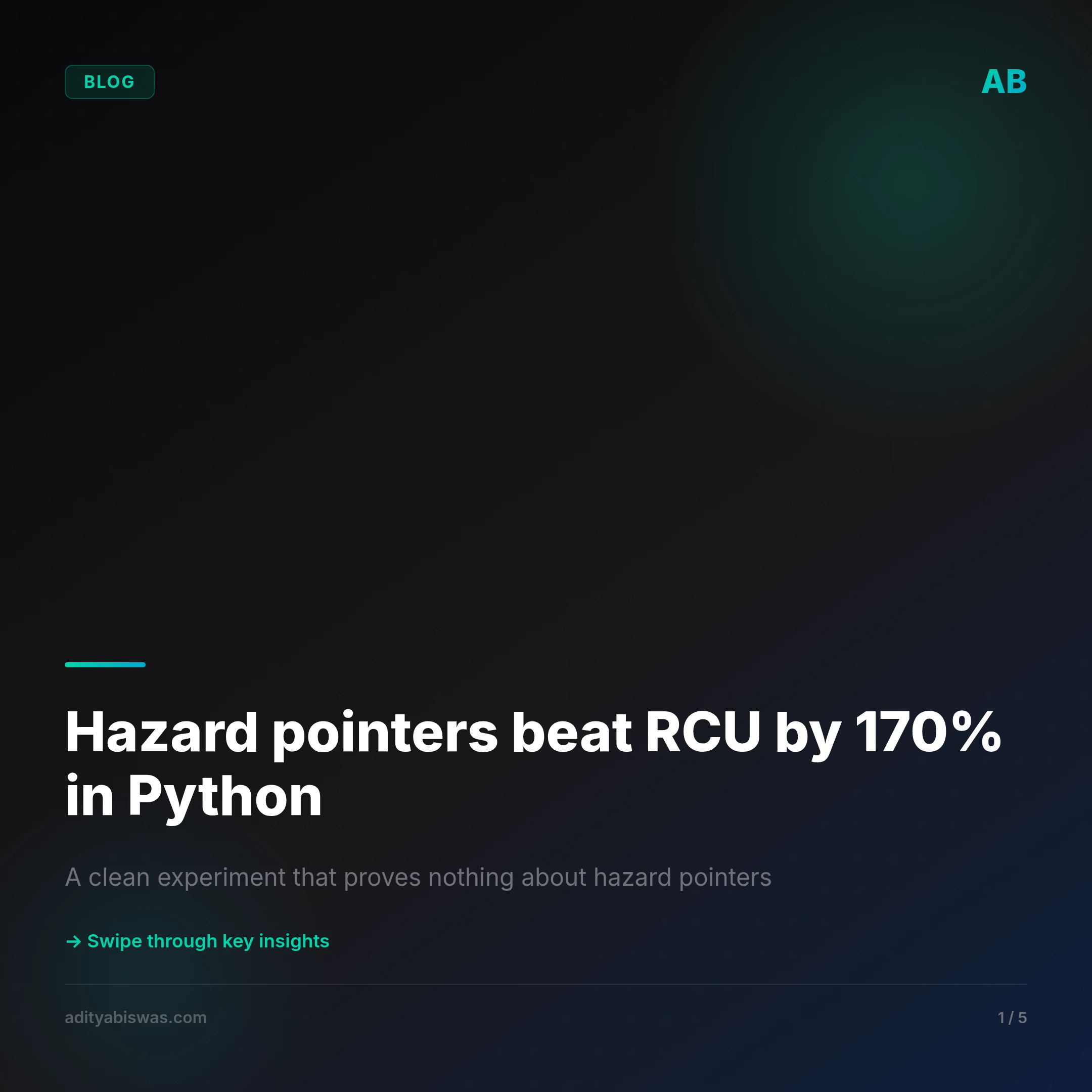 A hazard-pointer-protected lock-free read path will show higher…