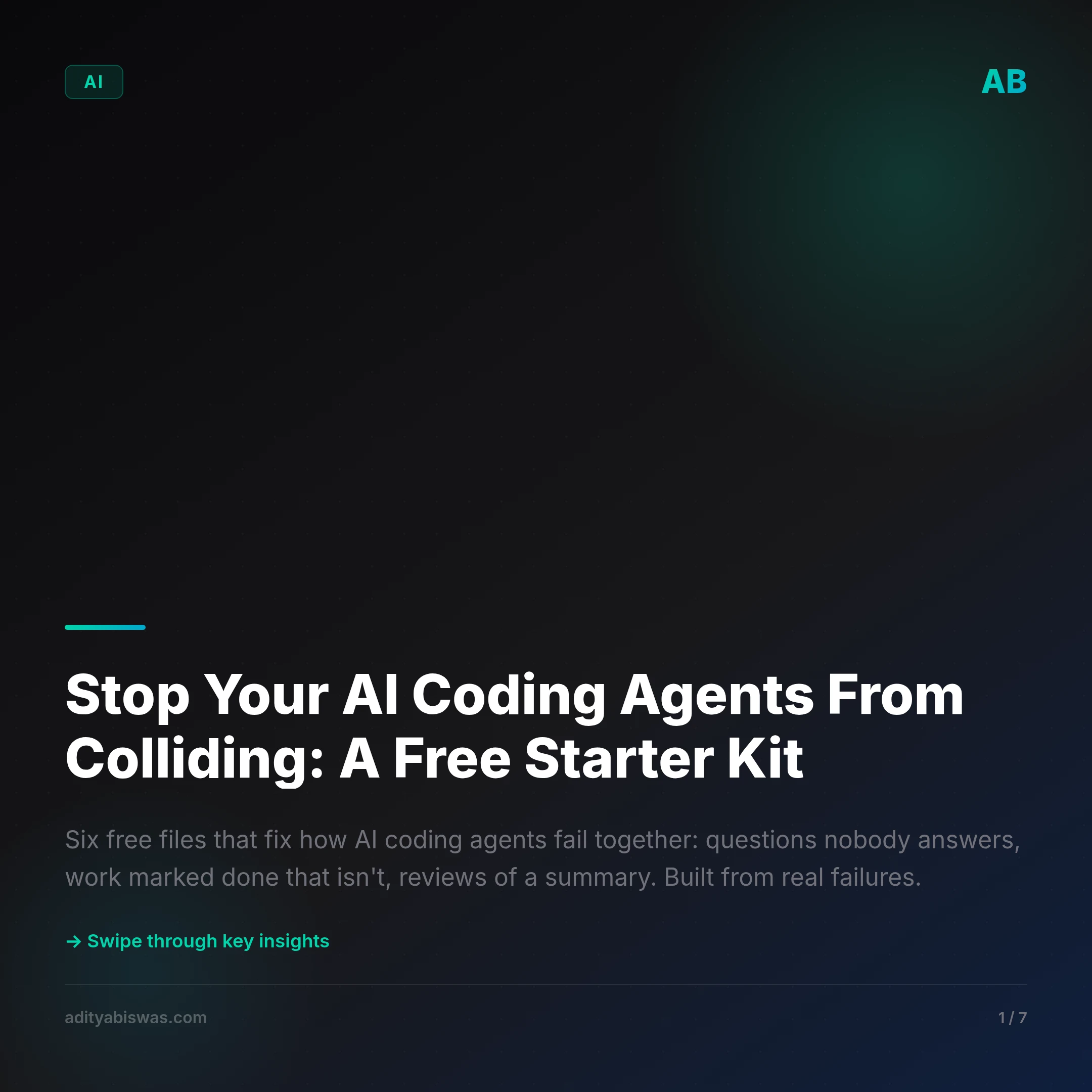 Stop Your AI Coding Agents From Colliding: A Free Starter Kit