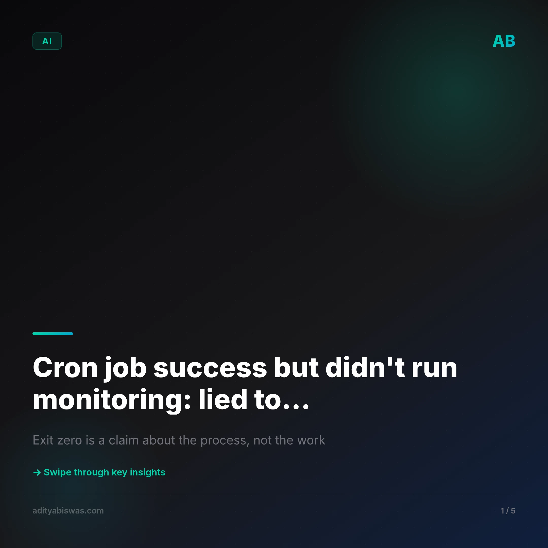 Cron job success but didn't run monitoring: 63 of 6,097 runs lied to…