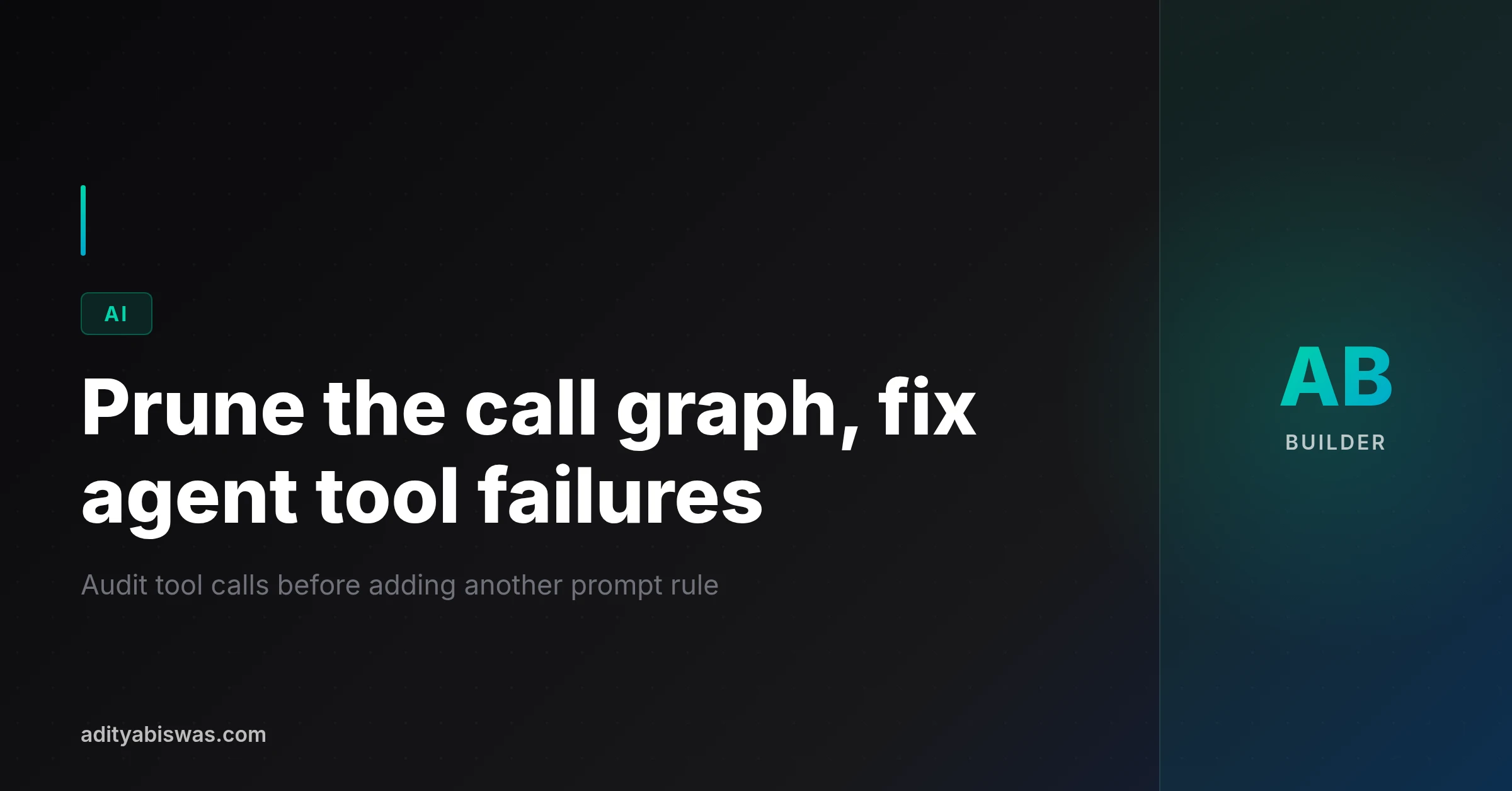 Agent Tool Call Auditing Reliability Starts by Pruning the Call Graph