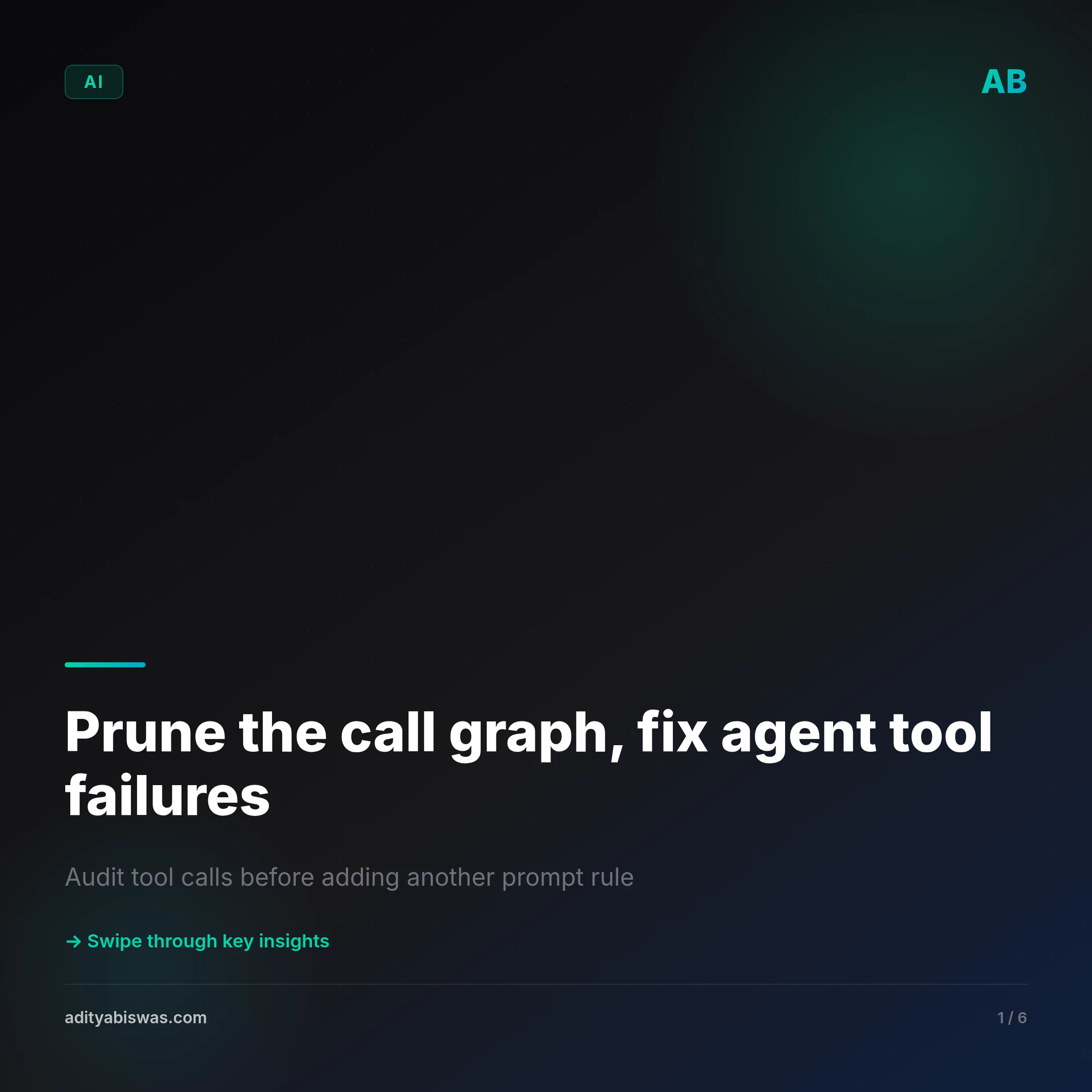 Agent Tool Call Auditing Reliability Starts by Pruning the Call Graph