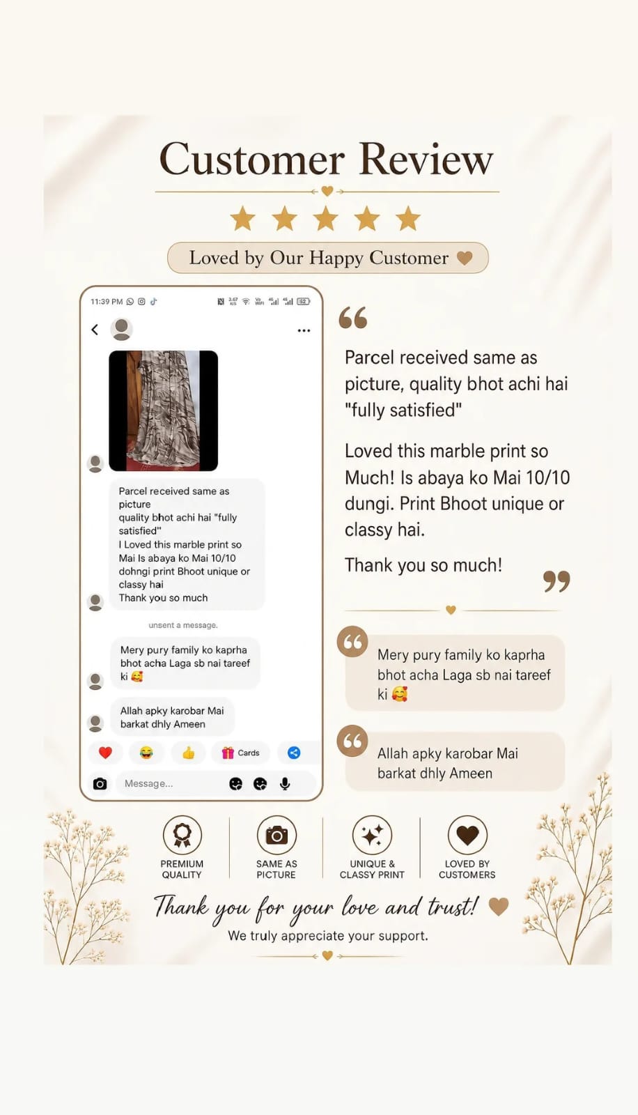Abayiza customer review 5