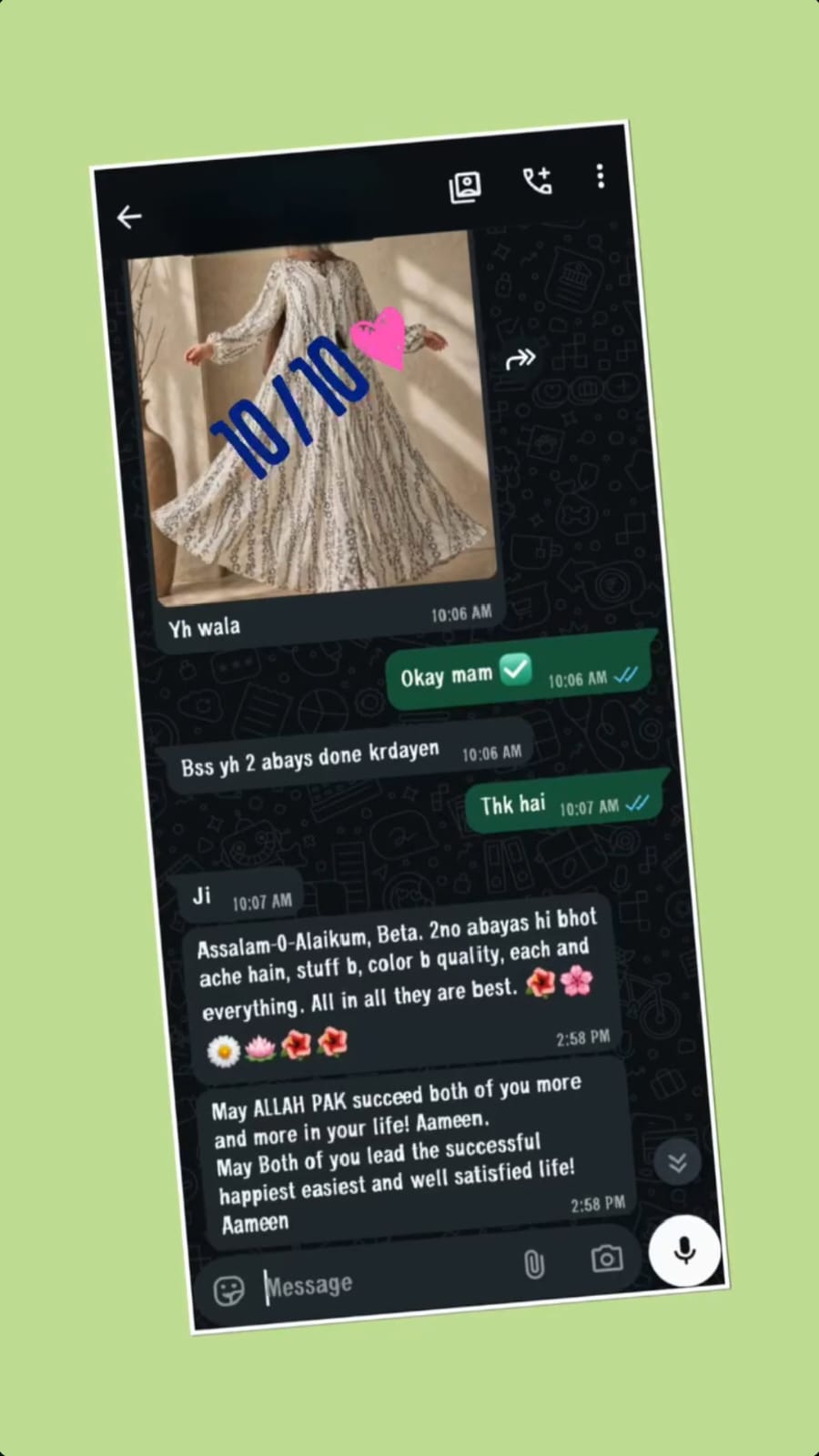 Abayiza customer review 9
