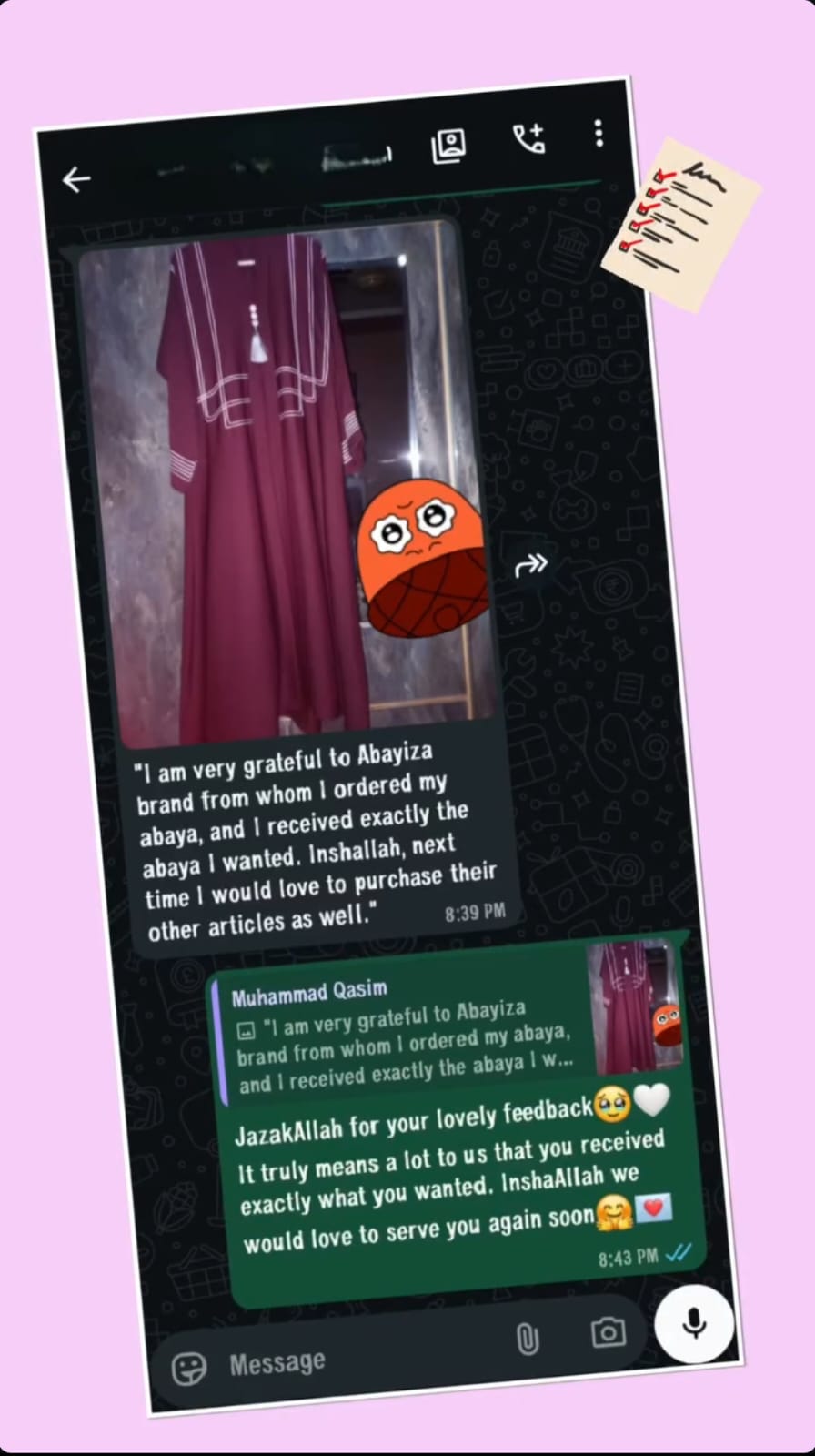 Abayiza customer review 10