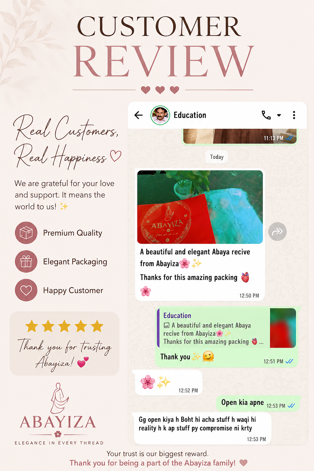 Abayiza customer review 19