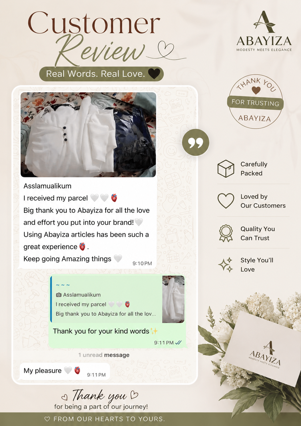 Abayiza customer review 20