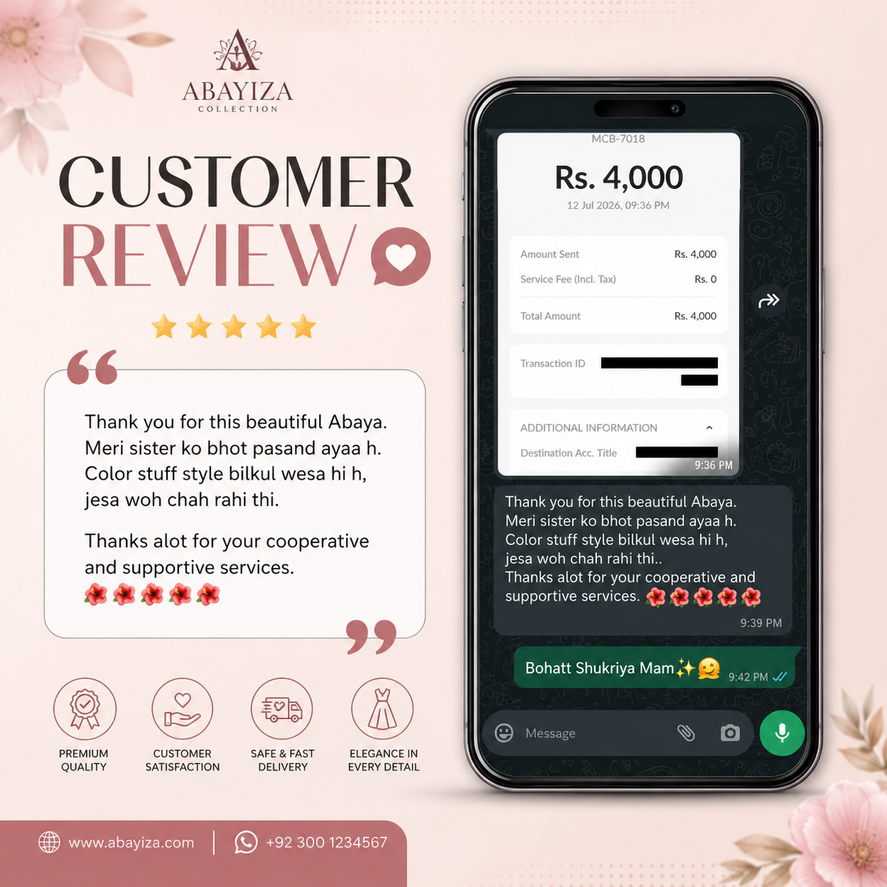 Abayiza customer review 22