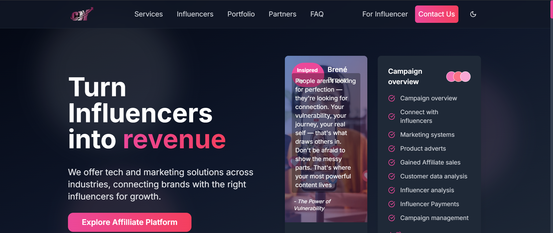 CDY Agency Website