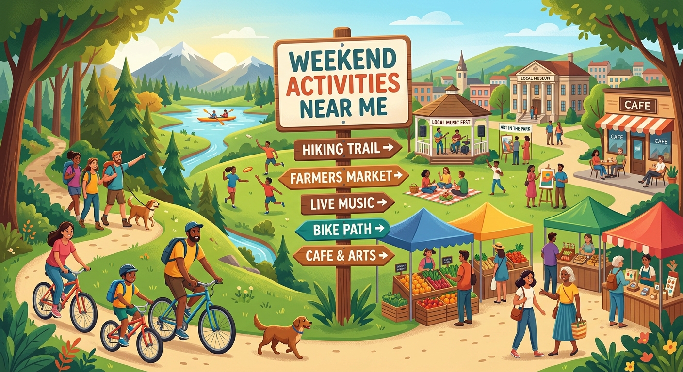 Illustration for article: The Ultimate Guide to Weekend Activities Near Me