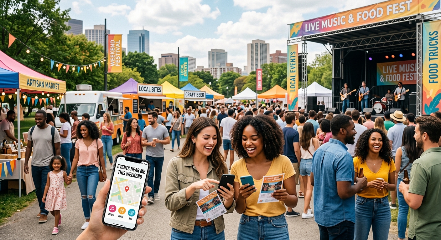 Illustration for article: How to Find the Best Events Near Me This Weekend