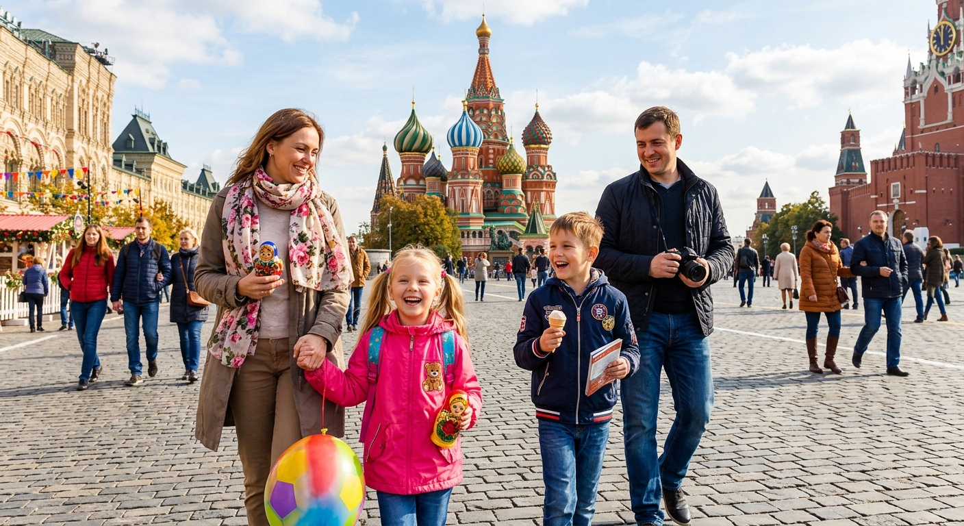 Иллюстрация к статье: Куда сходить с ребёнком в Москве: лучшие места для детей и родителей