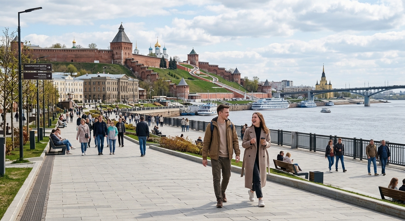 Иллюстрация к статье: Куда сходить в Нижнем Новгороде: топ мест для отдыха