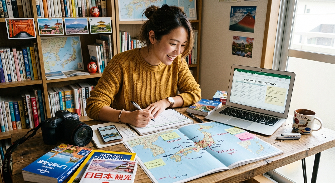 Illustration for article: Top 12 Amazing Places to Visit in Japan