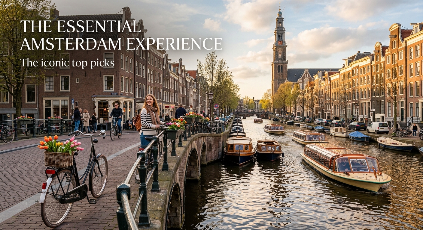 Illustration for article: What to Do in Amsterdam: A First-Timer's Guide