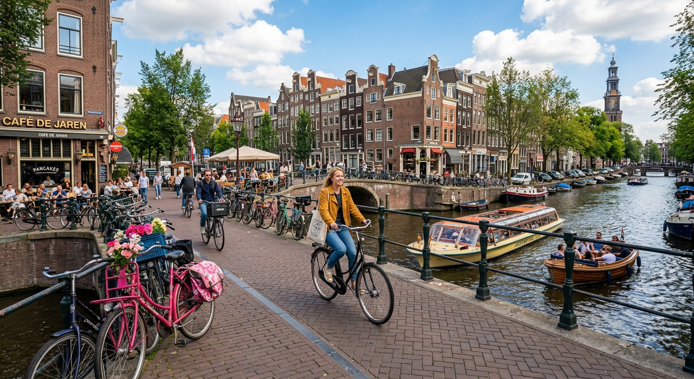 Illustration for article: What to Do in Amsterdam: A First-Timer's Guide