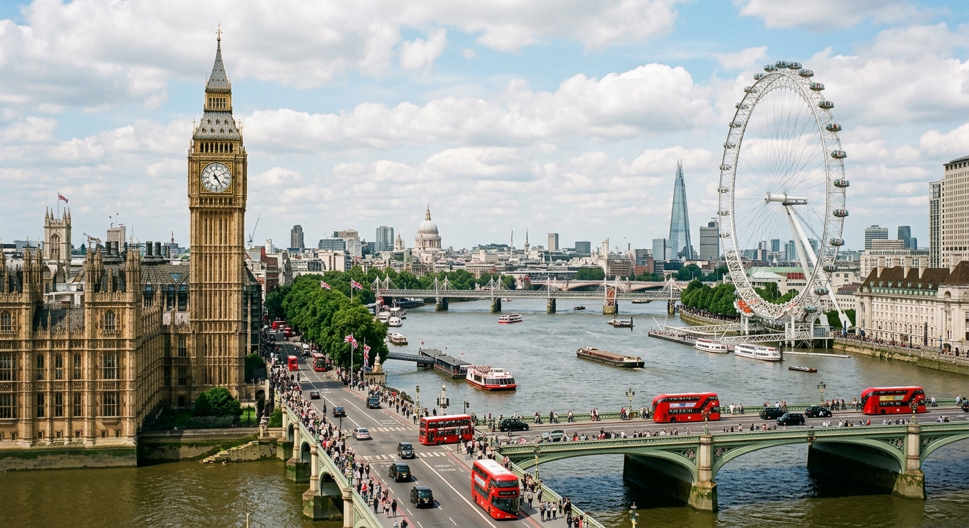 Illustration for article: London Sightseeing: Best Routes and Bus Tours