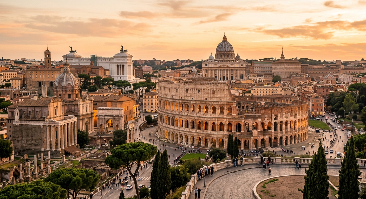 Illustration for article: 10 Famous Places in Rome Every Tourist Must Visit