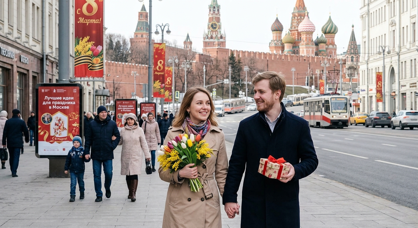 Иллюстрация к статье: Куда сходить на 8 марта в Москве: мероприятия и идеи для праздника