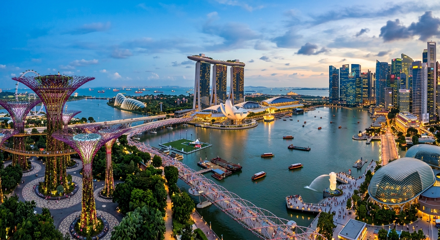 Illustration for article: Top Points of Interest in Singapore: A Complete Map