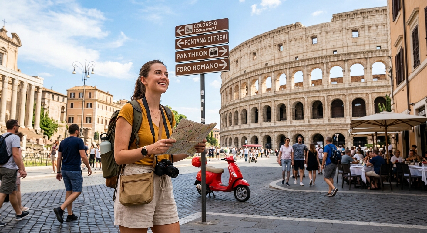 Illustration for article: How to See the Best of Rome in One Day