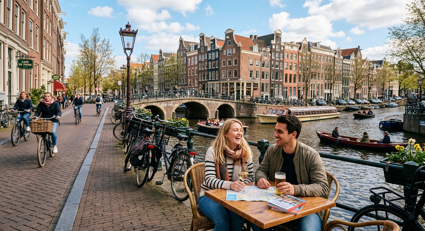 Illustration for article: How to Spend the Perfect Weekend in Amsterdam