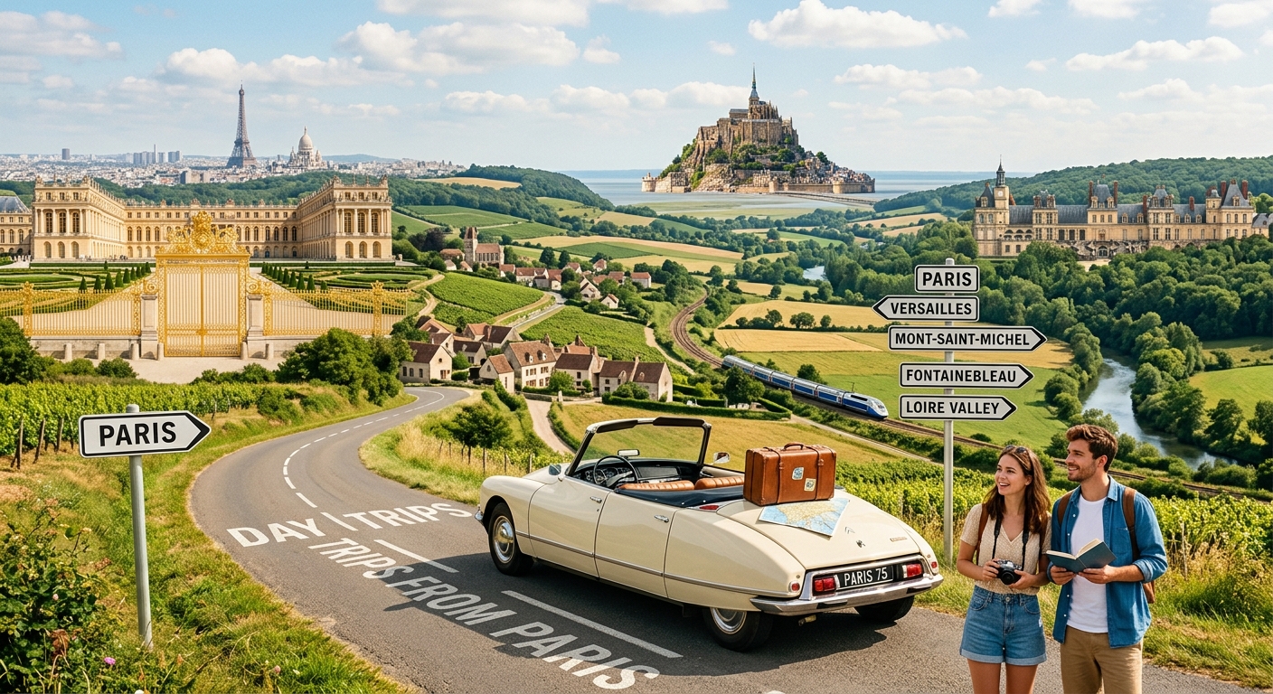 Illustration for article: Best Day Trips from Paris: Versailles, Castles & More