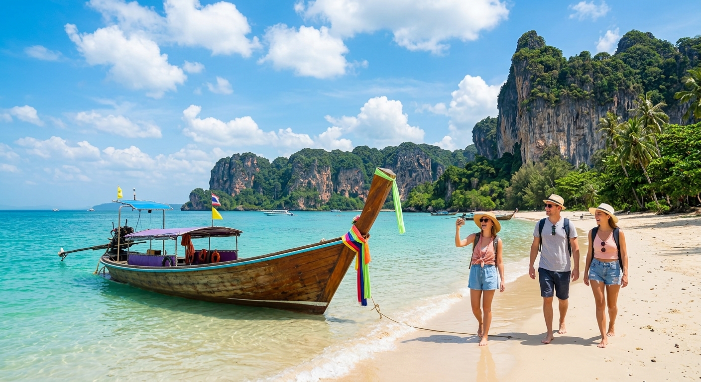 Illustration for article: Best Time to Visit Thailand: Seasons & Monsoons