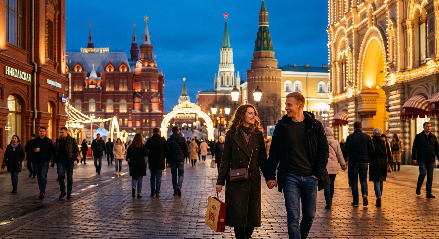 Иллюстрация к статье: Куда сходить вечером в Москве: бары, прогулки и ночная жизнь