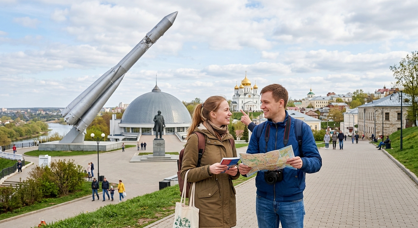 Иллюстрация к статье: Куда сходить в Калуге: космос, история и культура