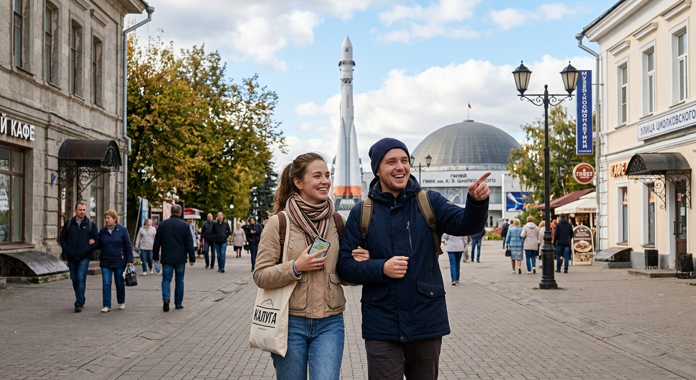 Иллюстрация к статье: Куда сходить в Калуге: космос, история и культура