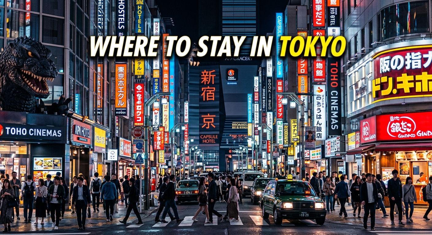 Illustration for article: Where to Stay in Tokyo: Best Neighborhoods & Hotels