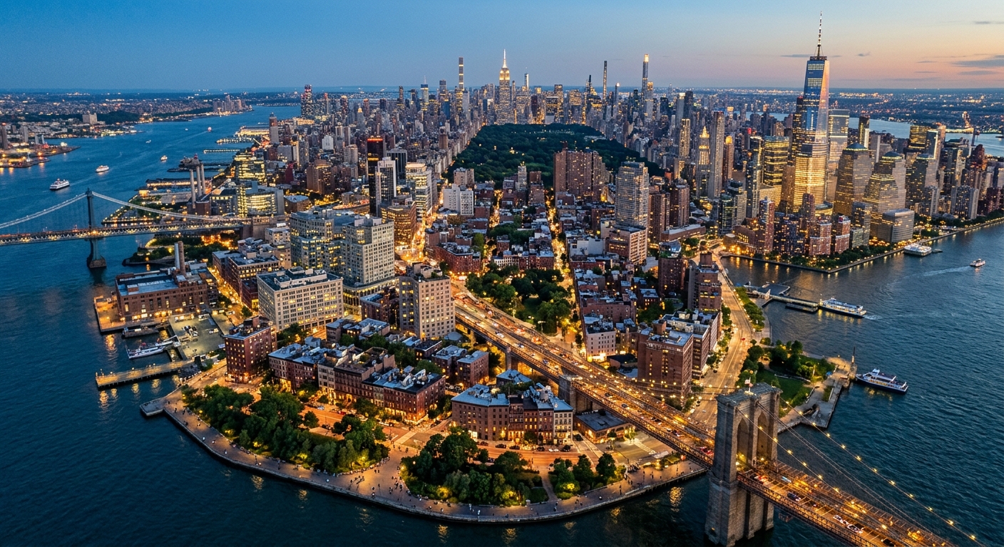 Illustration for article: Best Neighborhoods in NYC for Tourists and Locals