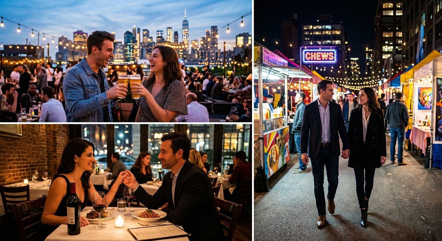 Illustration for article: Epic Date Night Ideas in NYC for Every Budget