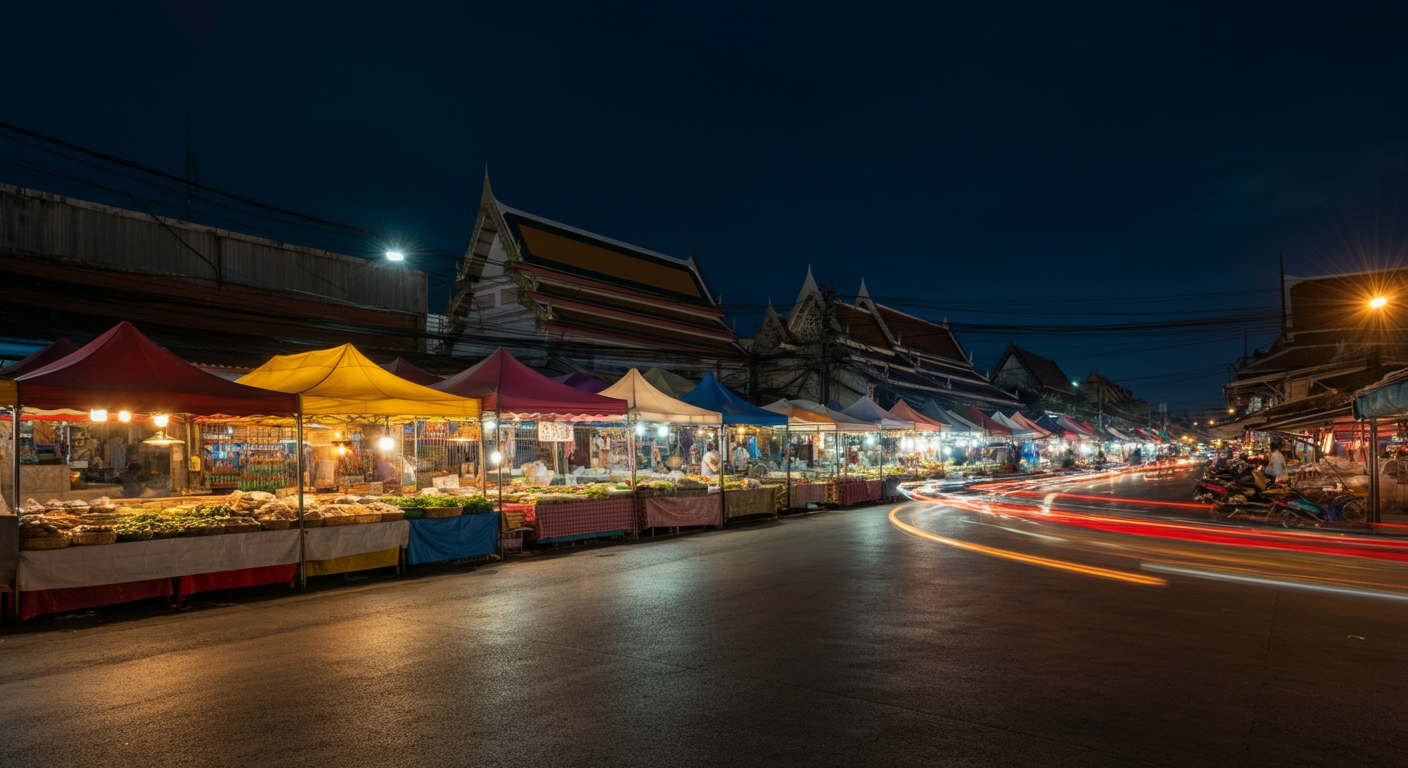 Illustration for article: A Guide to the Best Night Markets in Bangkok