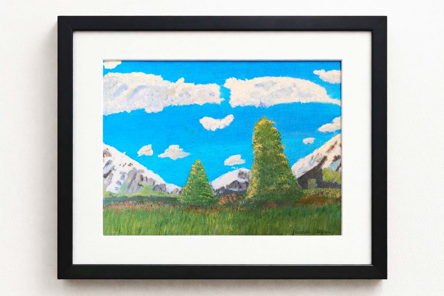 Calm in the Mountains by Canadian artist Mark Thompson