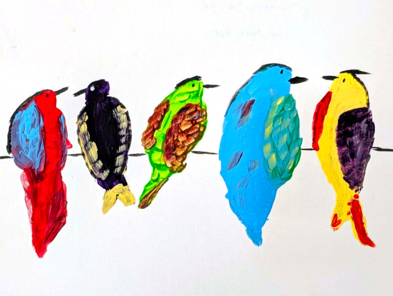 Chatter on the Wire by Canadian artist Mark Thompson