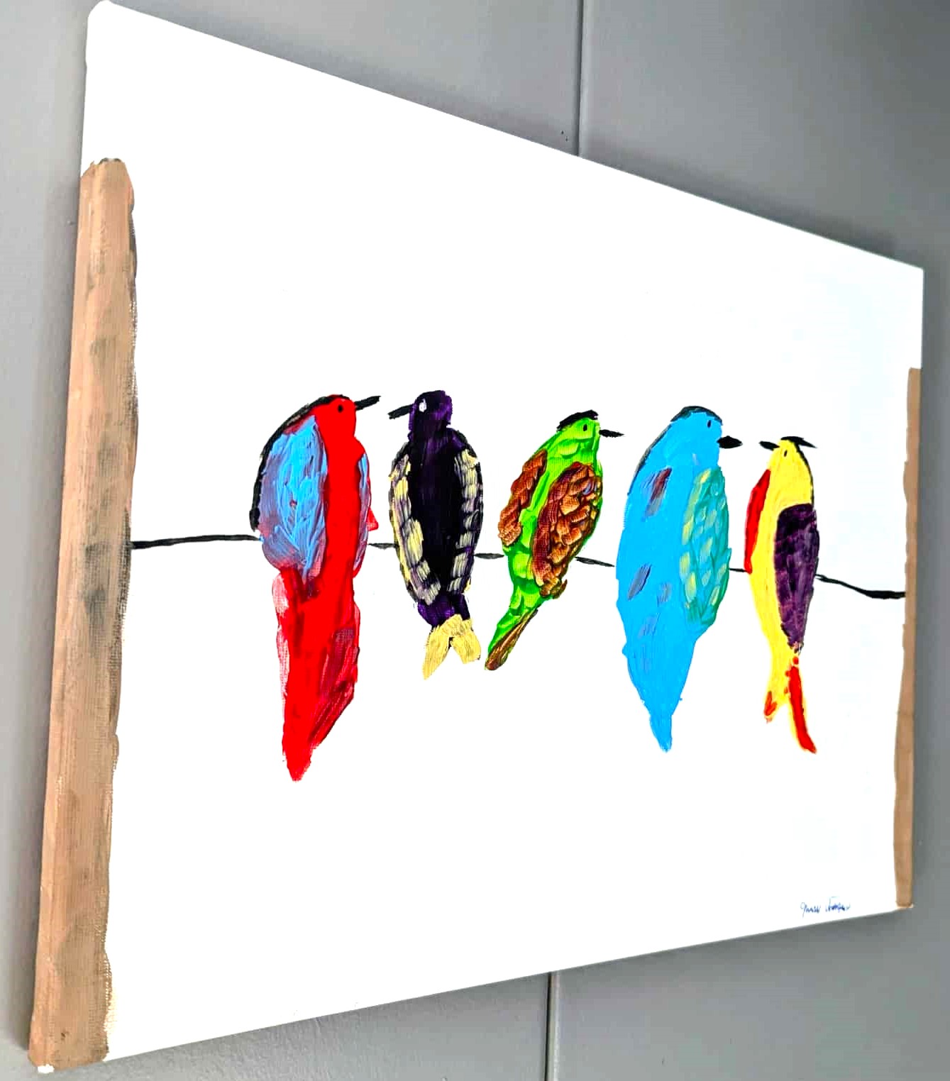 Chatter on the Wire by Canadian artist Mark Thompson