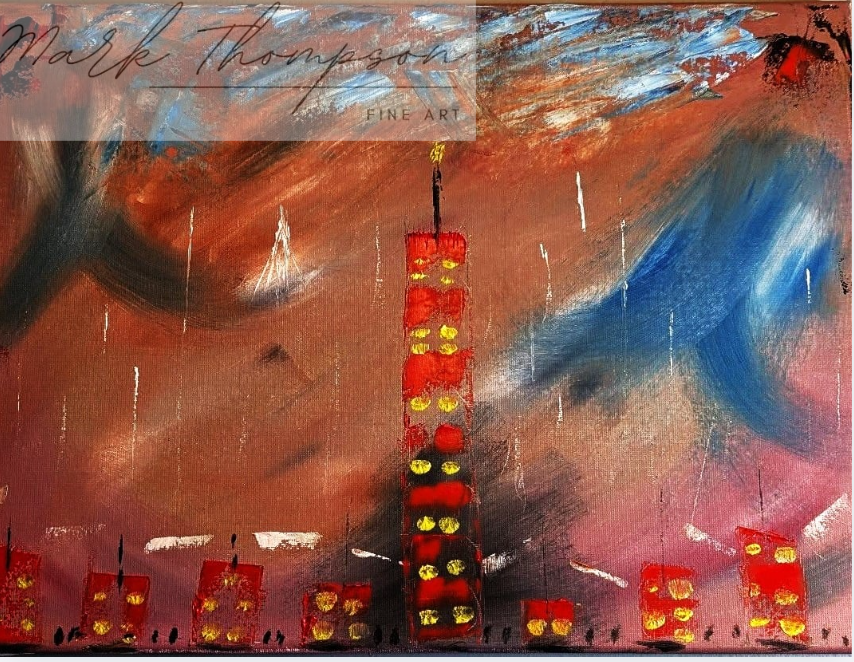City of Ash and Light by Canadian artist Mark Thompson
