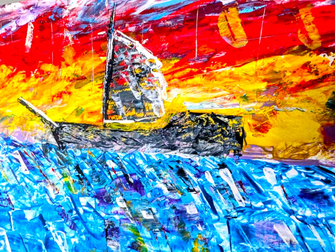 Sailing for the Dawn by Canadian artist Mark Thompson