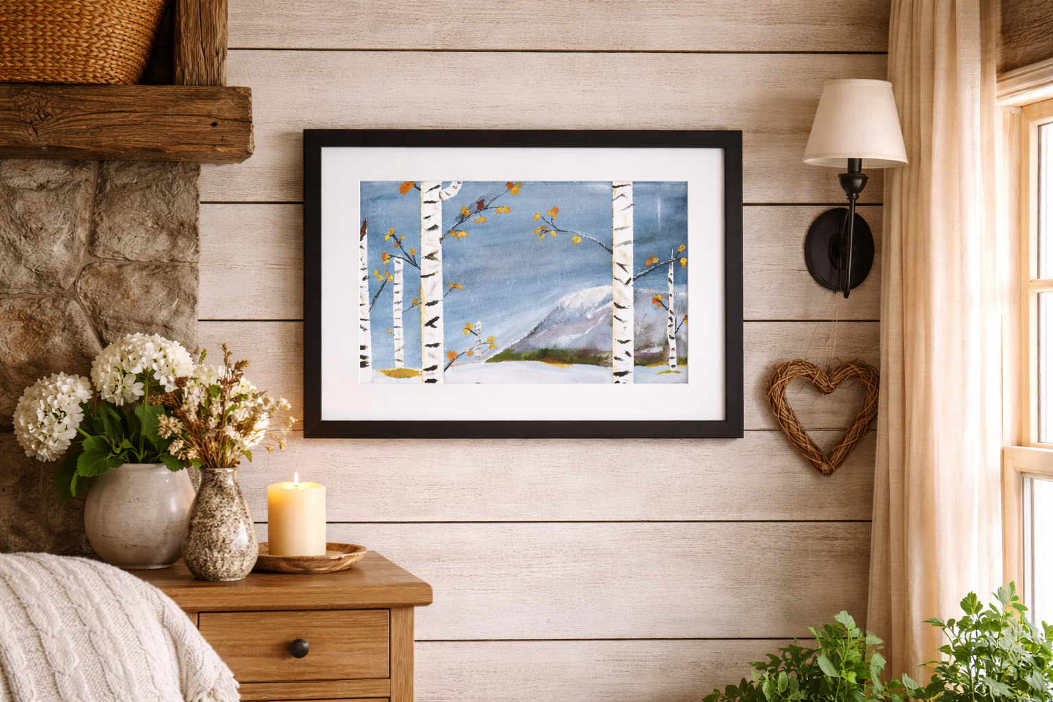 Whispers of Autumn: Snowfall by Canadian artist Mark Thompson