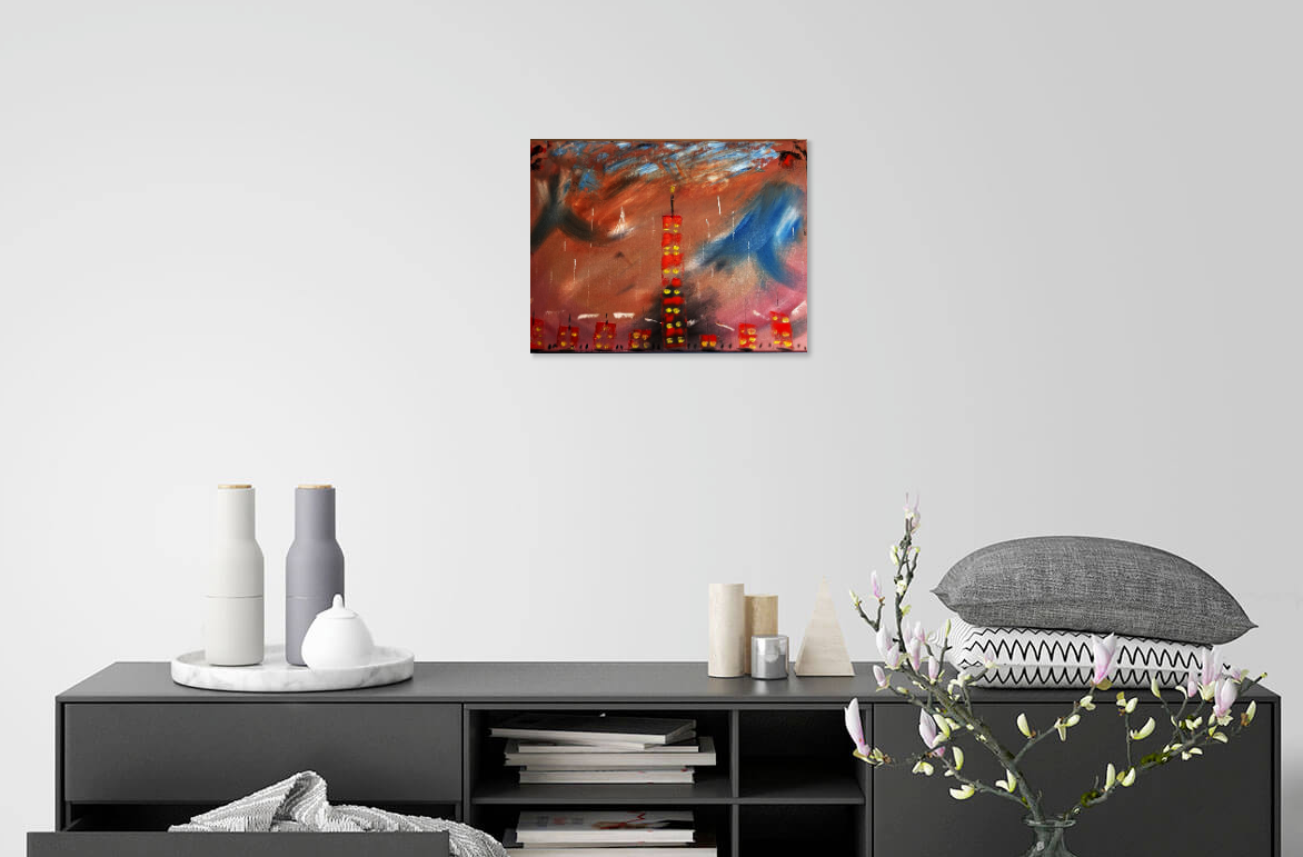 City of Ash and Light by Canadian artist Mark Thompson