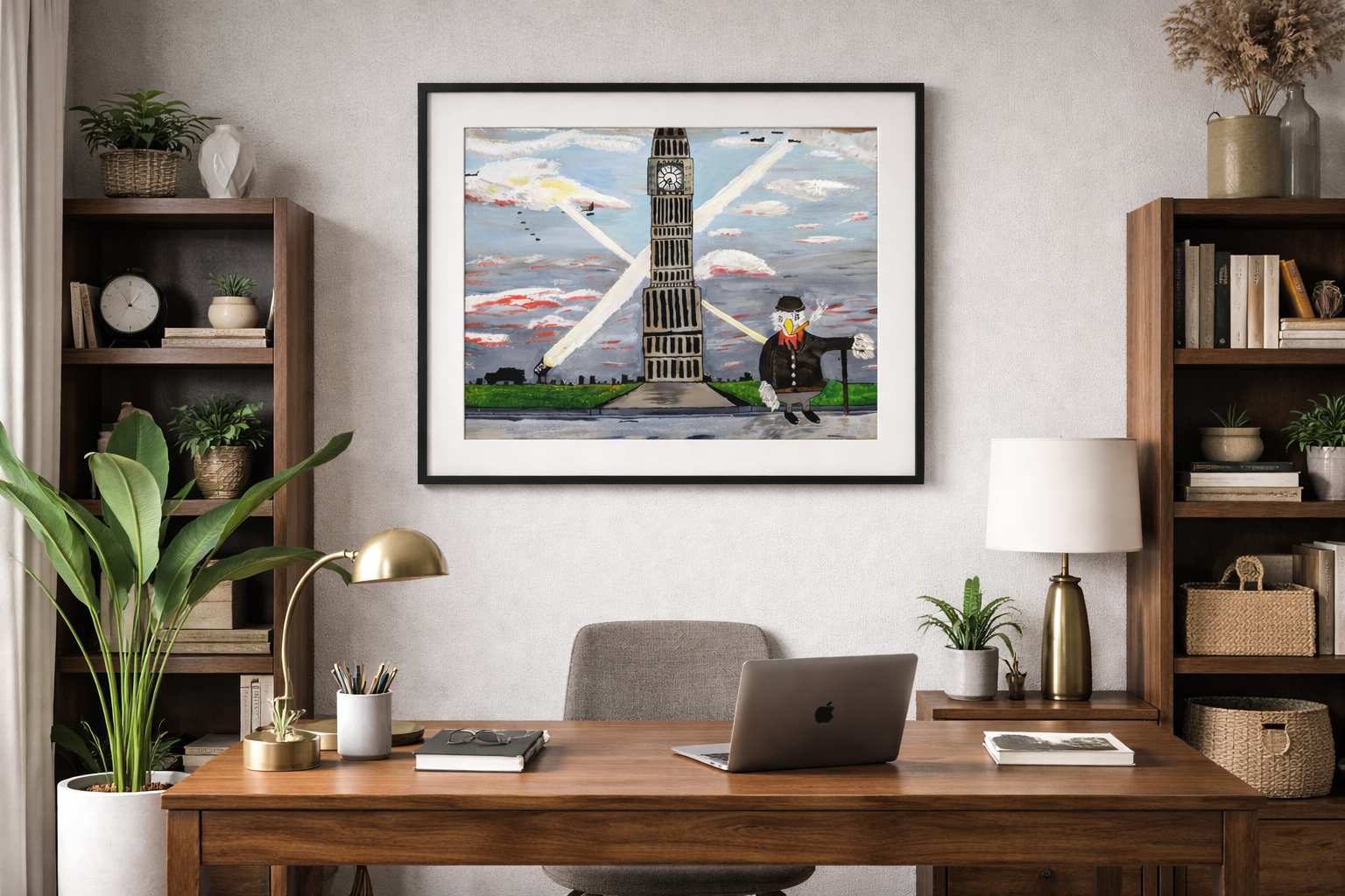 Sir Cluckston Churchill by Canadian artist Mark Thompson