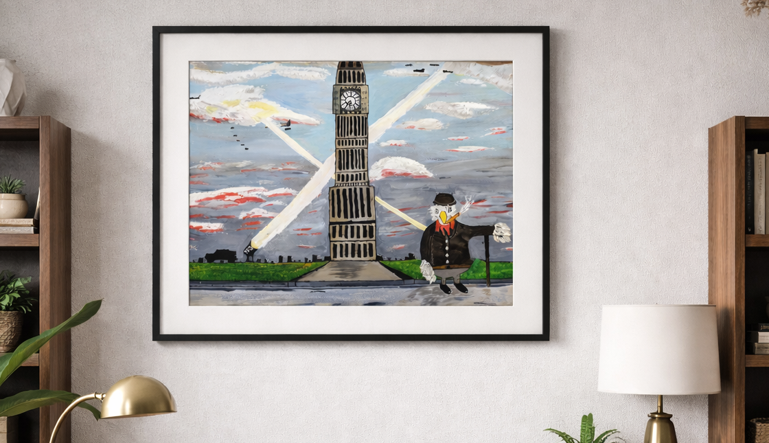 Sir Cluckston Churchill by Canadian artist Mark Thompson
