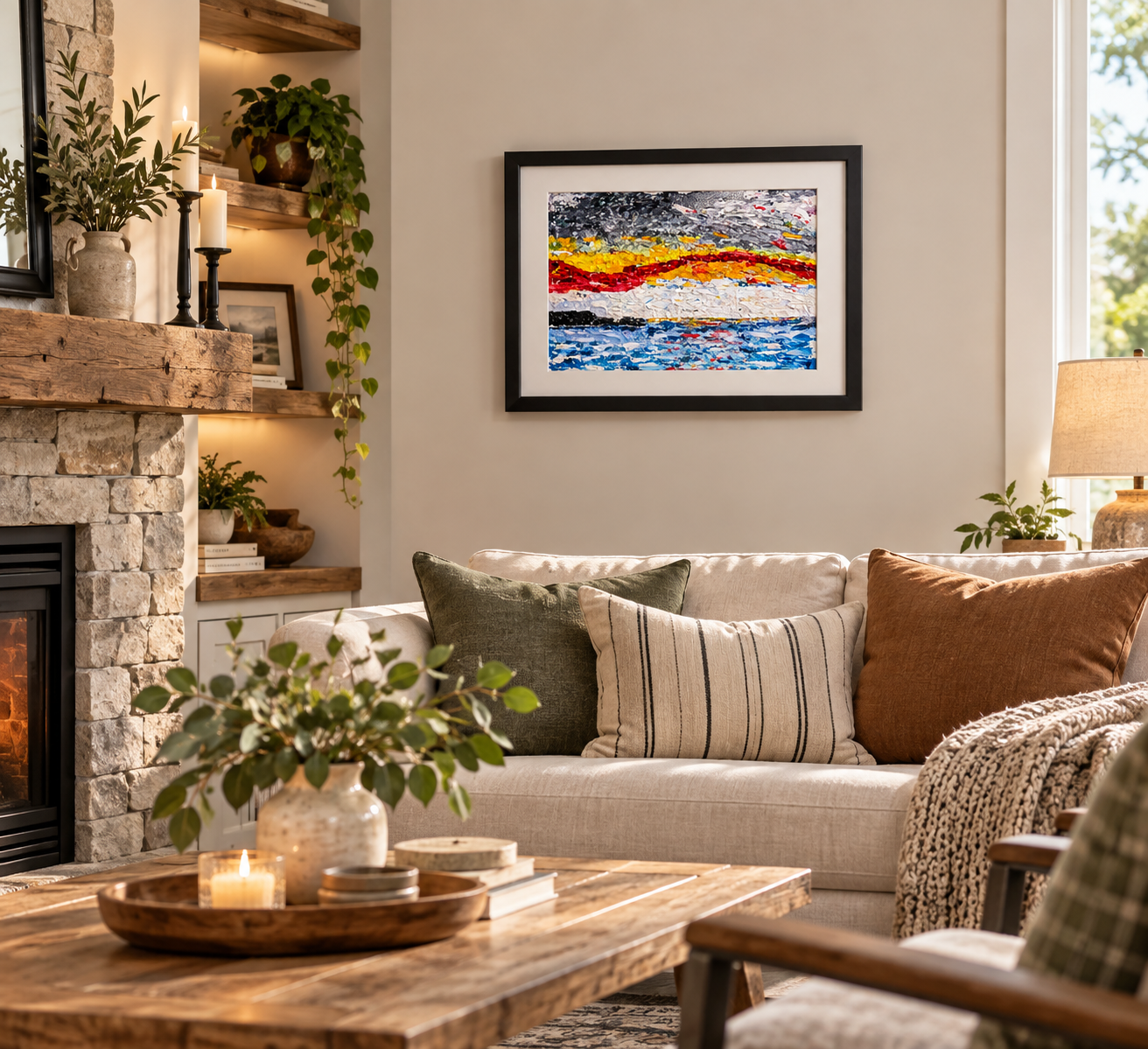 Seascape at Dusk by Canadian artist Mark Thompson