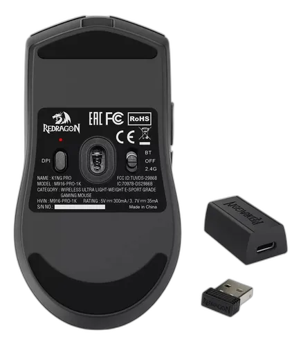 Redragon King Pro 1K R$192: Wireless 1000Hz + RGB Multi-Zona no Budget que G305 Não Alcança