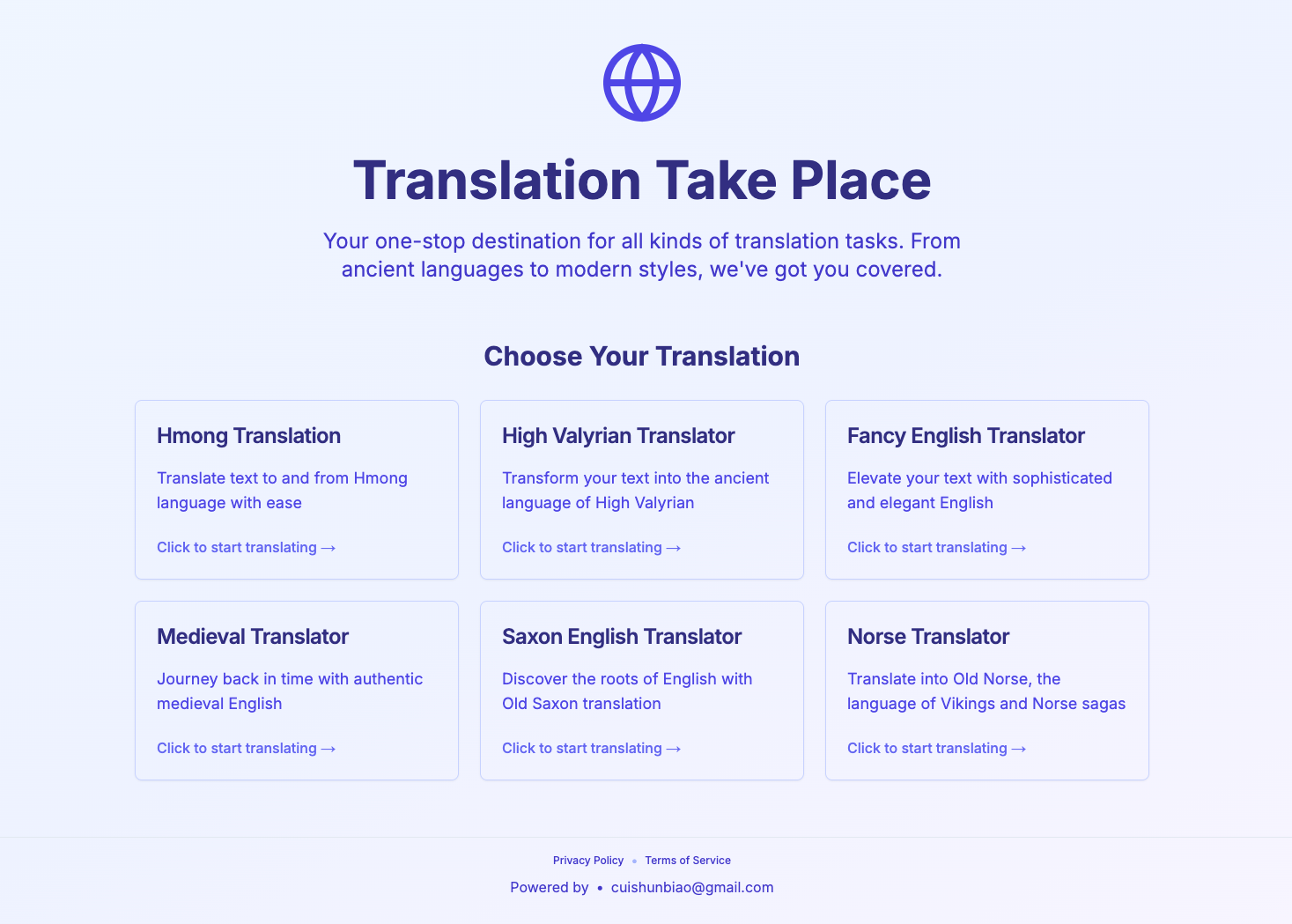 Translation Take Place