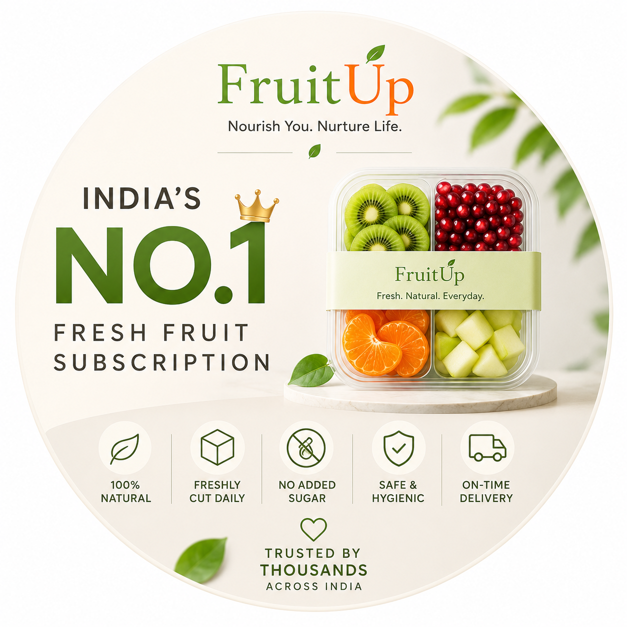 Premium Cut Fruits Bowl