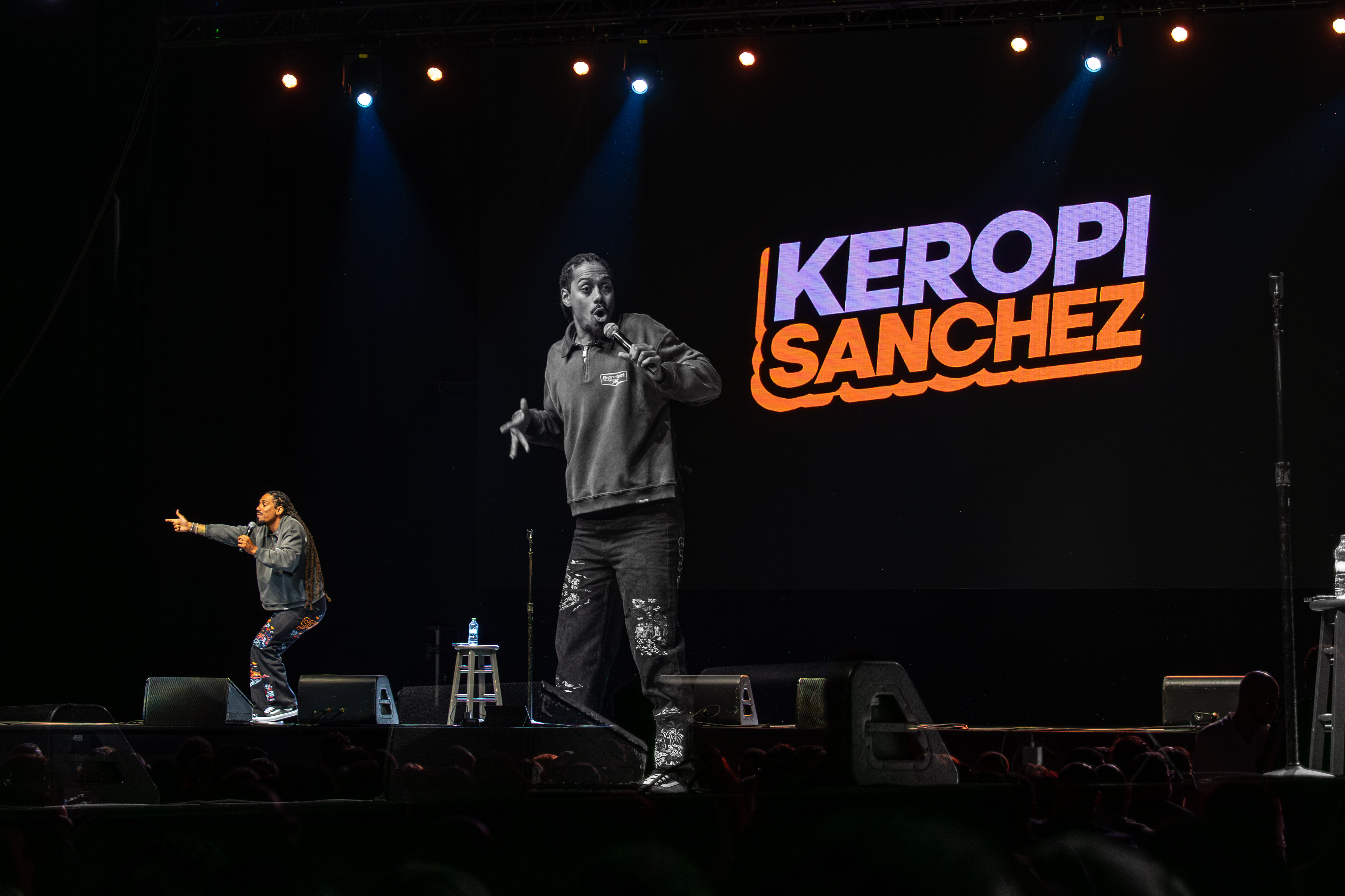 Keropi Sánchez en tarima