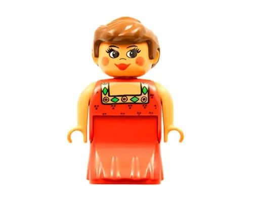 Duplo Figure, Female Lady, Red Dress, Blush, Ponytail (4171811) Image
